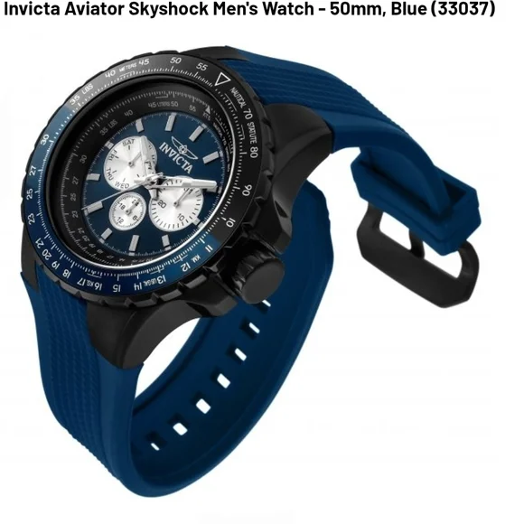 Invicta Aviator Skyshock Men's Watch - Blue and Black